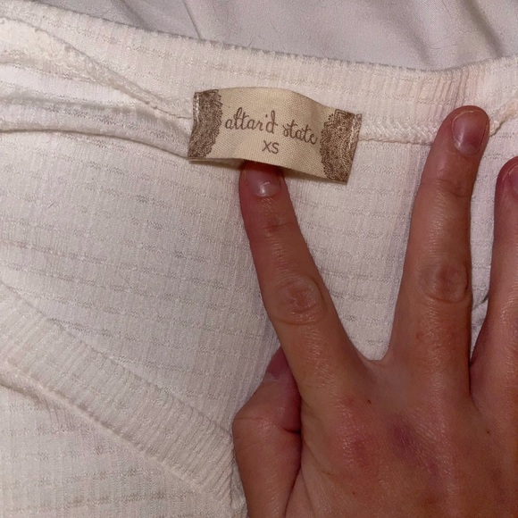 Alterd state white flow sleeve top XS - Picture 4 of 8